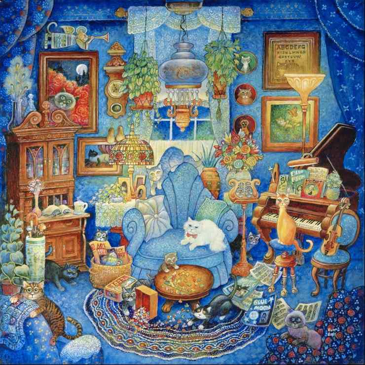 Grafika Blue Room palapeli 1000 palaa huone palapeli