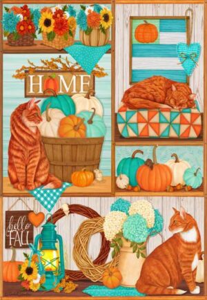 Bluebird Puzzle Pumpkin Patch palapeli 1000 palaa kissat ja kurpitsat palapeli