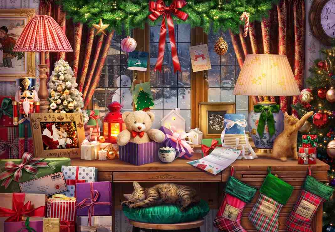 Bluebird Puzzle Night before Christmas palapeli 1000 palaa joulupalapeli