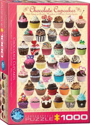 Eurographics Chocolate Cupcakes palapeli 1000 palaa kuppikakut palapeli vänkyräpalat