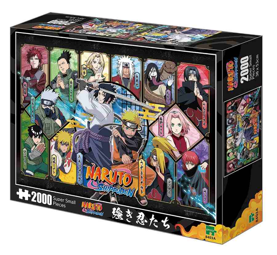 Naruto Shippuden palapeli 2000 palaa pienillä paloilla