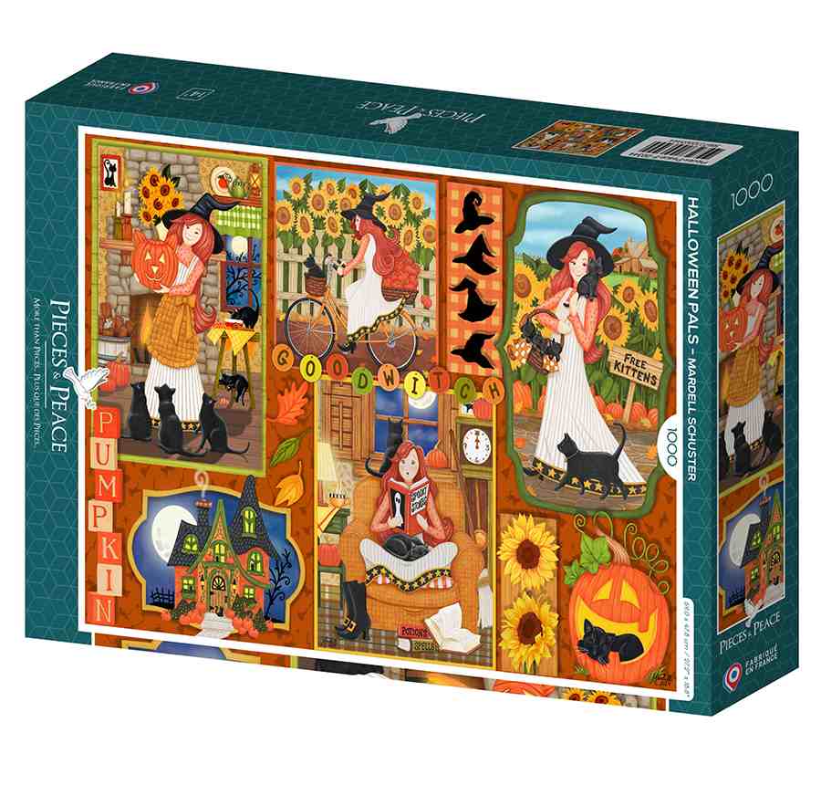 Pieces & Peace Halloween Pals palapeli 1000 palaa - Image 2